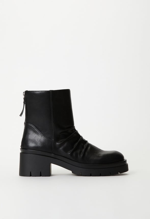 Finley Block Heeled Ankle Boot Black