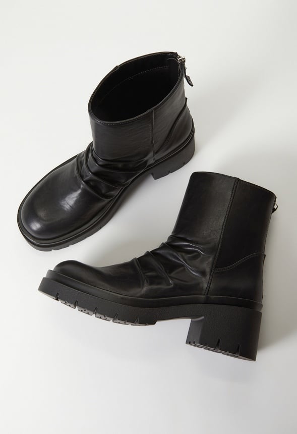 Finley Block Heeled Ankle Boot Black