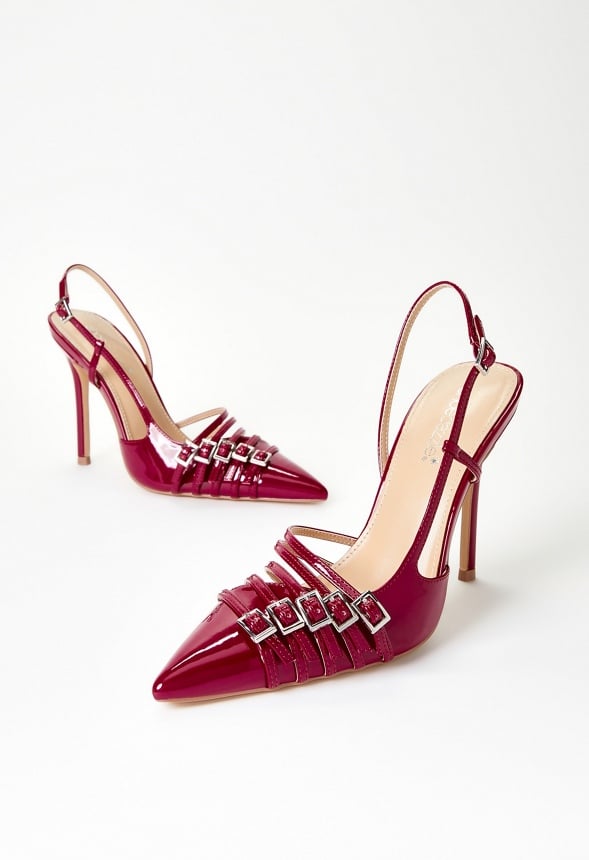 Evana Slingback Pump Anemone Red