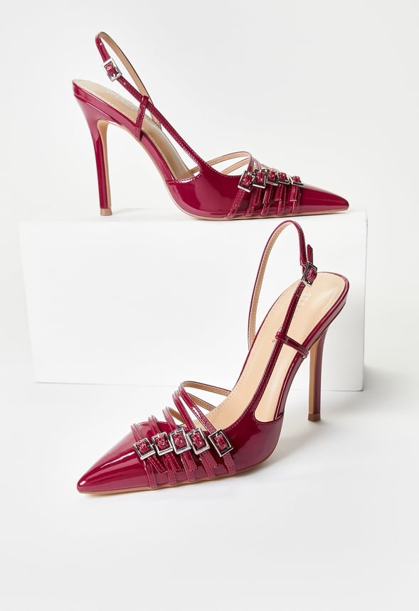Evana Slingback Pump Anemone Red
