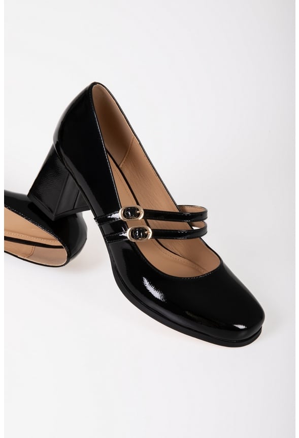 Darcie Mary Jane Pumps Black