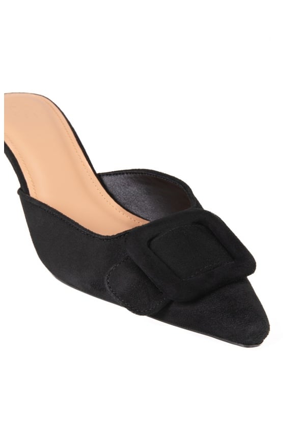 Orla Kitten Heel Mule Black