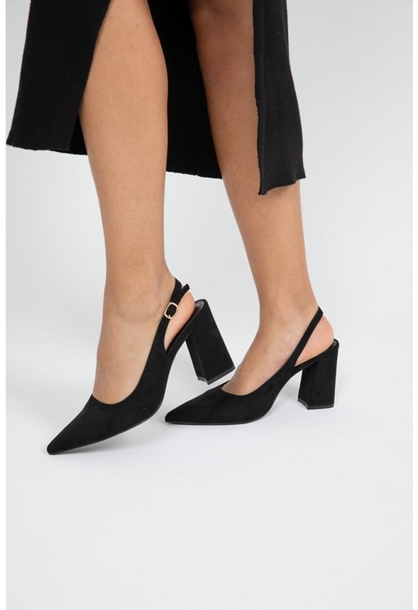 Mia Ankle Strap Pump Black