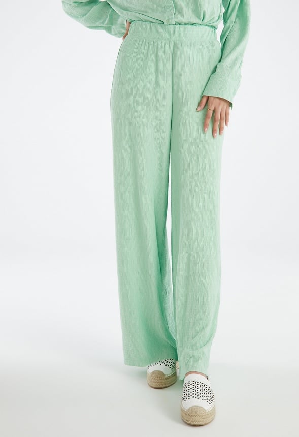 Plisse Trousers Hemlock Green