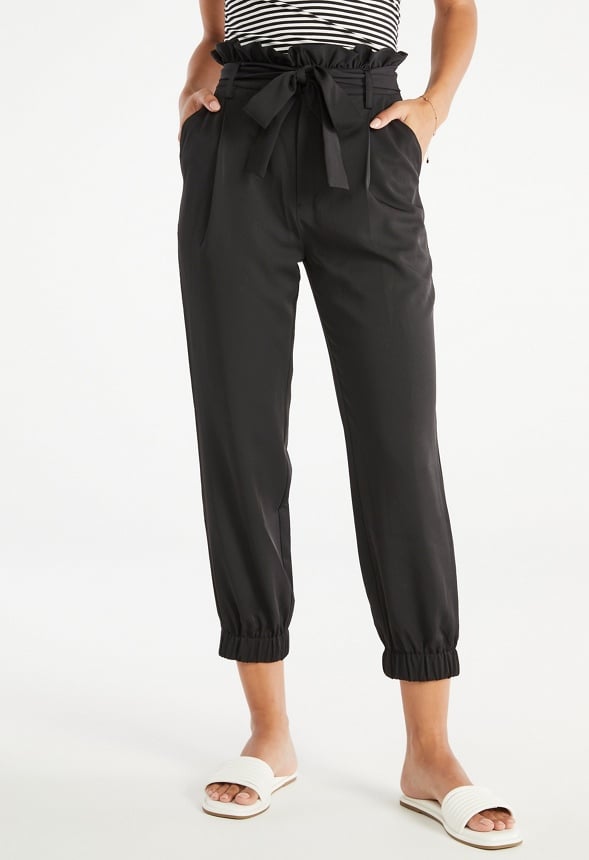 Paperbag Joggers Black Caviar