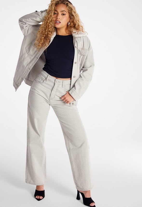 Mid Rise Slouch Boyfriend Jeans Nimbus