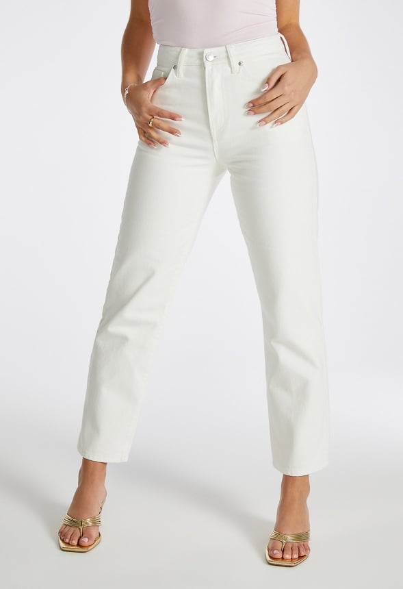 Jack High Rise Slim Crop Jeans Dove