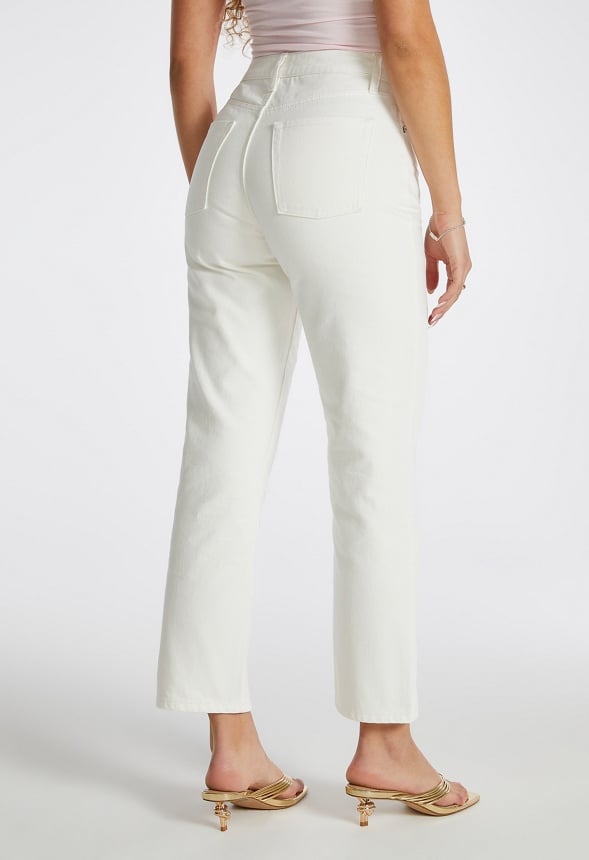Jack High Rise Slim Crop Jeans Dove