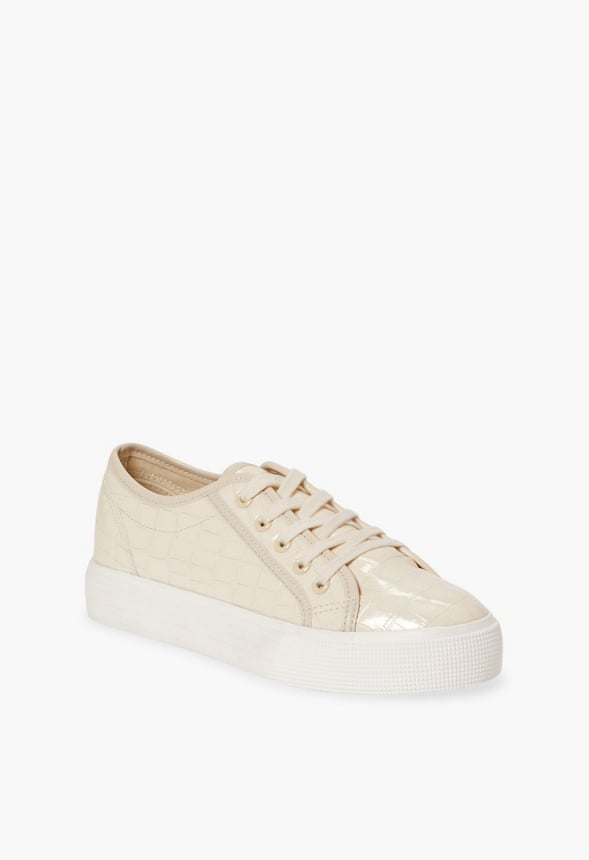 First Timer Platform Sneaker Bone