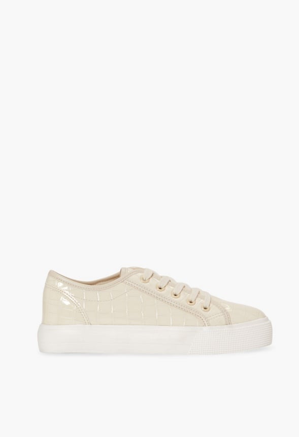 First Timer Platform Sneaker Bone