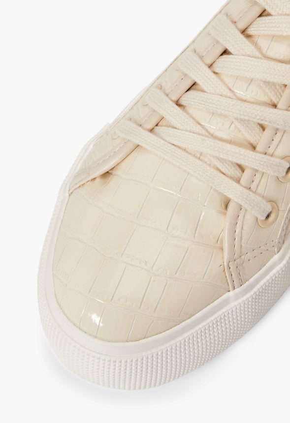 First Timer Platform Sneaker Bone