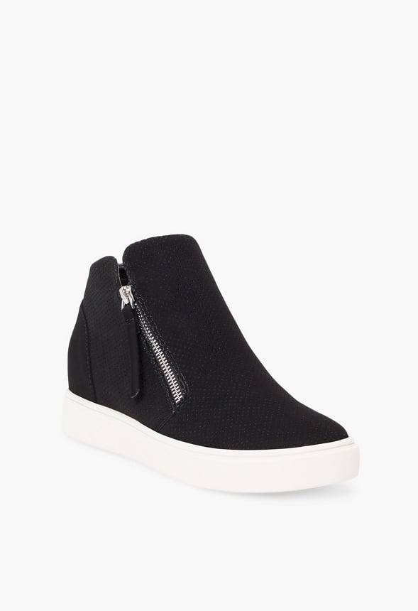 Kayden Wedge Trainers Black