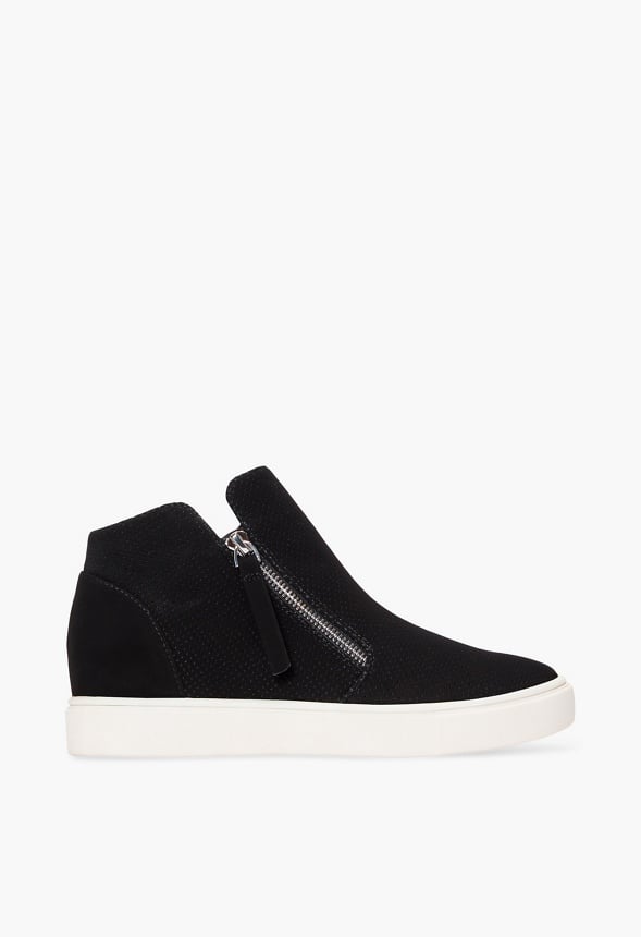 Kayden Wedge Trainers Black