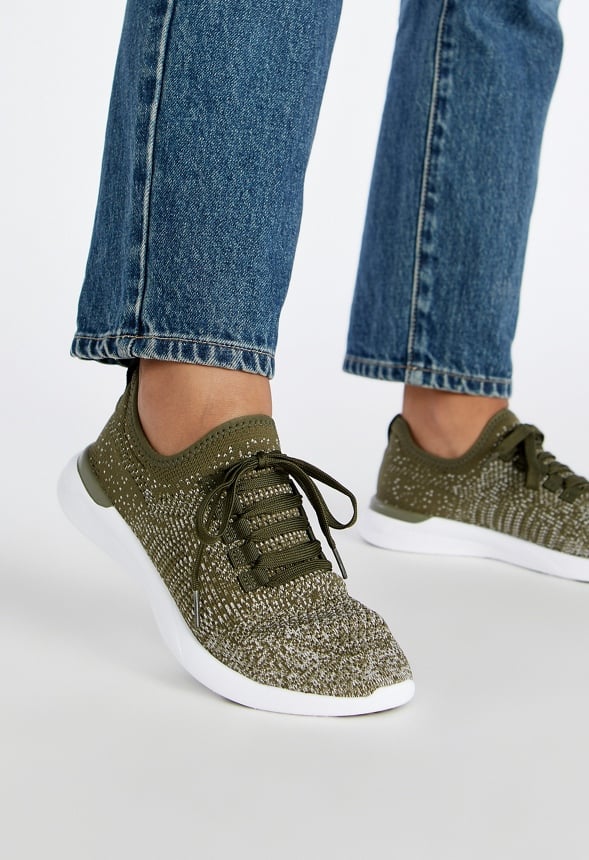 Easton Trainers Burnt Olive Ombre Active Knit