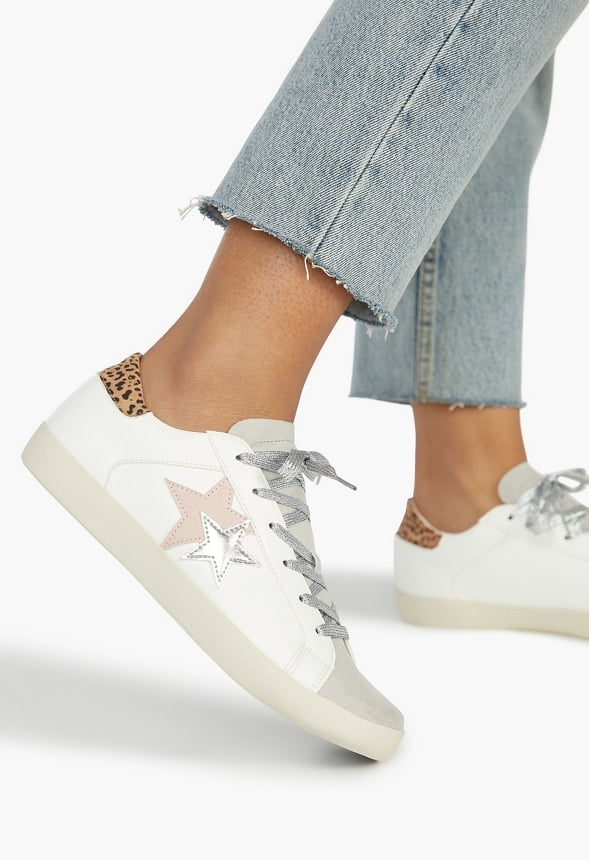 Zaylee Trainers Leopard/ Blush Multi