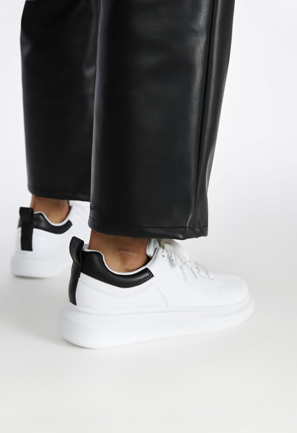 Breanne Platform Trainers White Combo