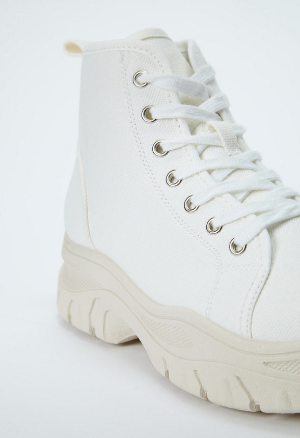 Wylla High Top Trainers Bright White