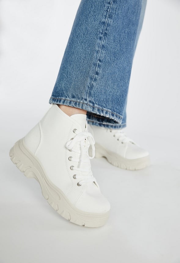 Wylla High Top Trainers Bright White