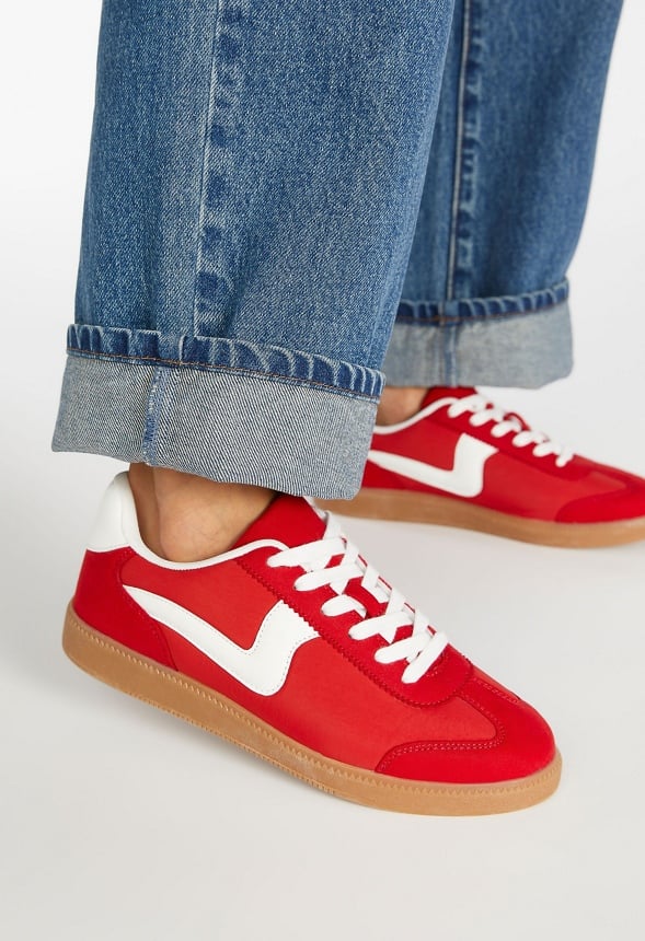 Demi Court Sneaker Salsa Red Multi