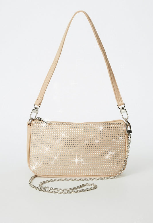Convertible Shoulder Bag Silver