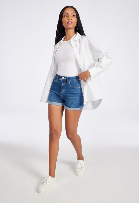 Monroe High-Waisted Curvy Tummy Tamer Shorts Collective
