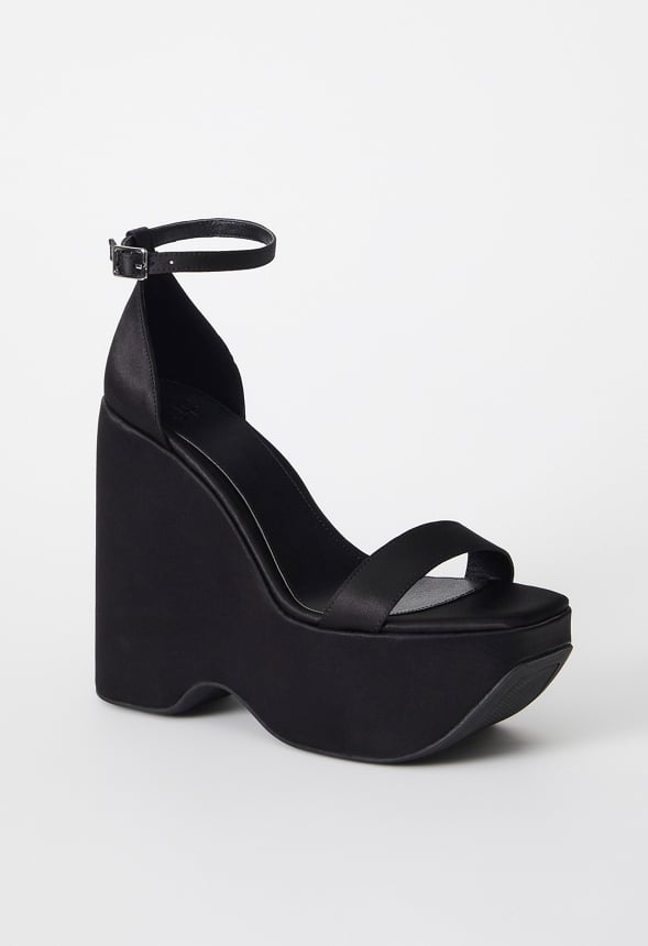 Solange Wedge Sandal Black