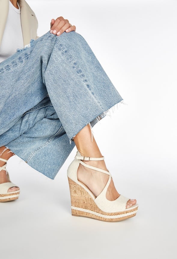 Naia Wedge Sandal Dark Natural